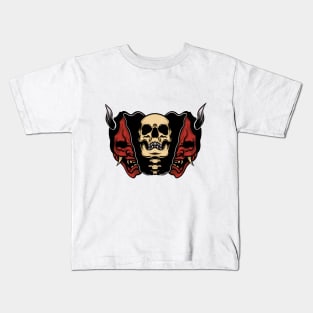 Devil Head Split Kids T-Shirt